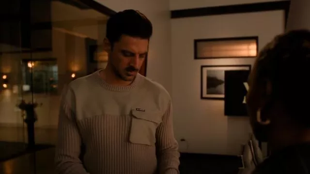 Suéter de punto del ejército G Star usado por Dhan Rana (Karan Oberoi) como se ve en Found (S02E16)