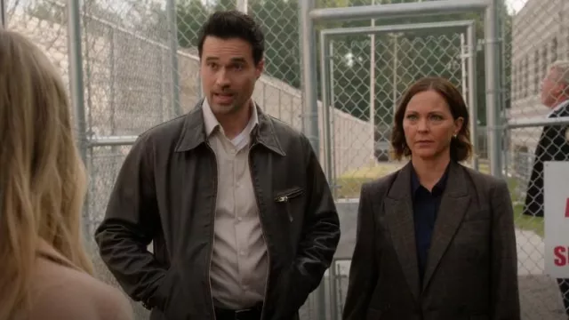 Double RL Lynton Leather Jacket worn by Mark Trent (Brett Dalton) as seen in Found (S02E17)