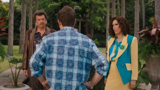 Tahari Colorblock Skirt Suit worn by Judy Gemstone (Edi Patterson) as seen in The Righteous Gemstones (S04E05)