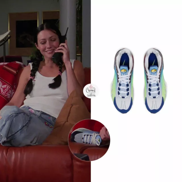 Air Max Plus 2 'Valor Blue' 2020 worn by Shannen Doherty on the Instagram account @charmedarchives