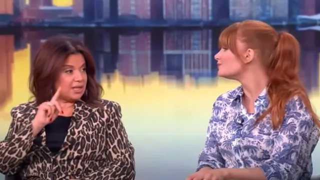 Staud Colton Top worn by Bryce Dallas Howard as seen in The View on  April 11, 2025