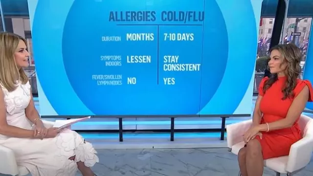 3.1 Phillip Lim Compact Rib Tulip Mini Dress worn by Tania Elliott as seen in Today on April 14, 2025