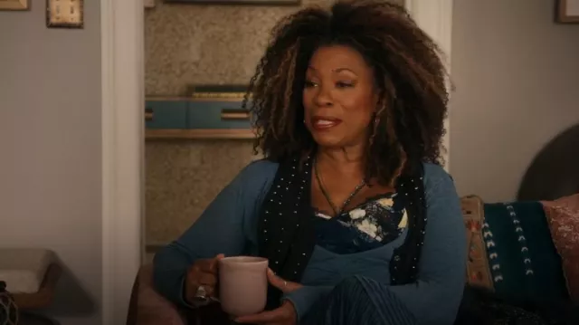 Free People Piper Studded Tank Top worn by Viola 'Vi' Marsette (Lorraine Toussaint) as seen in The Equalizer (S05E15)