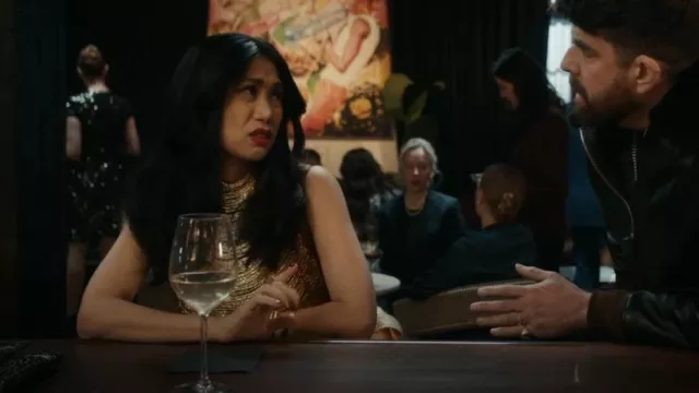 Cult Gaia Taraji Embellished Top worn by Melody 'Mel' Bayan (Liza Lapira) as seen in The Equalizer (S05E15)