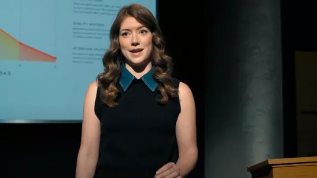 Sandro Sweater With Removable Collar worn by Phoebe Duncan (Molly Kunz) as seen in The Irrational (S02E13)