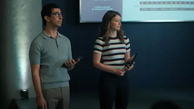 Twik Fitted Ribbed Sweater worn by Phoebe Duncan (Molly Kunz) as seen in The Irrational (S02E14)