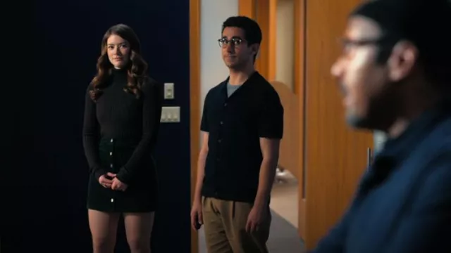 Twik Button Front Cordoroy Mini Skirt worn by Phoebe Duncan (Molly Kunz) as seen in The Irrational (S02E17)