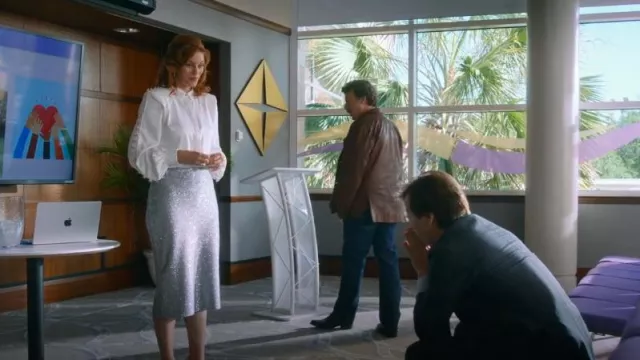 St. John Collection Sequin Knit Midi Skirt worn by Amber Gemstone (Cassidy Freeman) as seen in The Righteous Gemstones (S04E07)