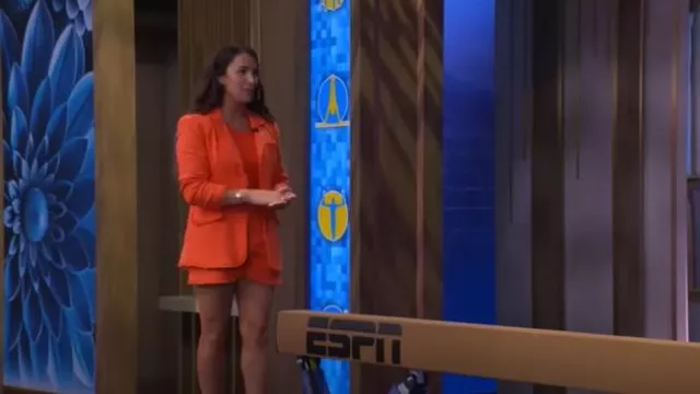 Cinq a Sept Cherryl Short worn by  Alexandra Raisman as seen in LIVE with Kelly and Mark on April 17, 2025