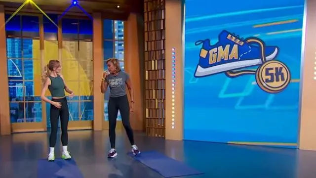 Saucony Triumph 22 Sneakers worn by Robin Roberts as seen in Good Morning America on April 22, 2025