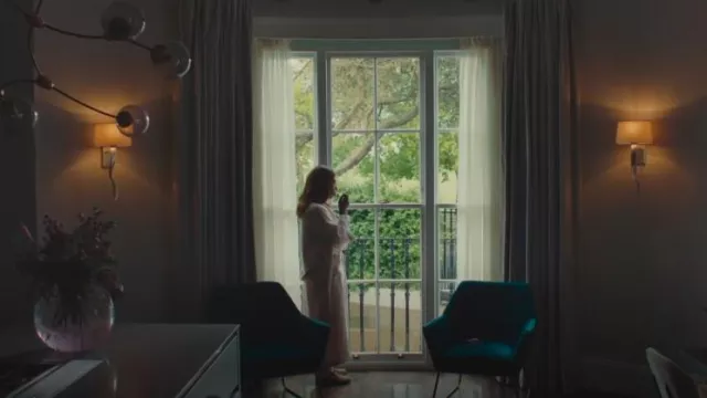 Birkenstock Boston Shearling-Lined Suede Sliders worn by Sally Wright (Nikki Amuka-Bird) as seen in I, Jack Wright (S01E02)