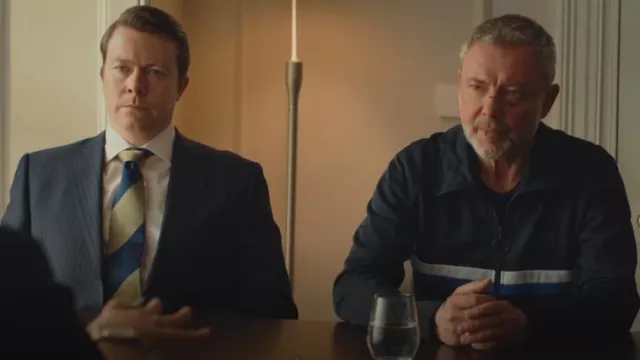 Pretty Green Slim Fit Hollen Track Top worn by Gray Wright (John Simm) as seen in I, Jack Wright (S01E03)