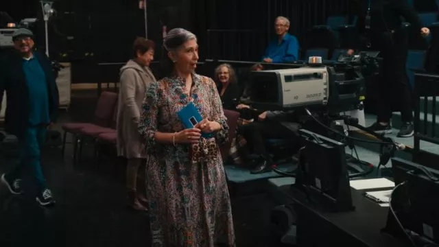 Aldo Mini Baro Top Handle Crossbody Bag In Brown Multi worn by Josefina (Rose Abdoo) as seen in Hacks (S04E04)