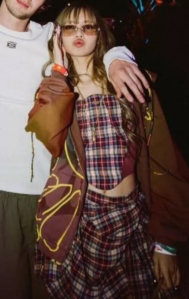 Kith Flamingo 24Kt Gold worn by Lisa Coachella at Day Three Week Two post on April 20, 2025
