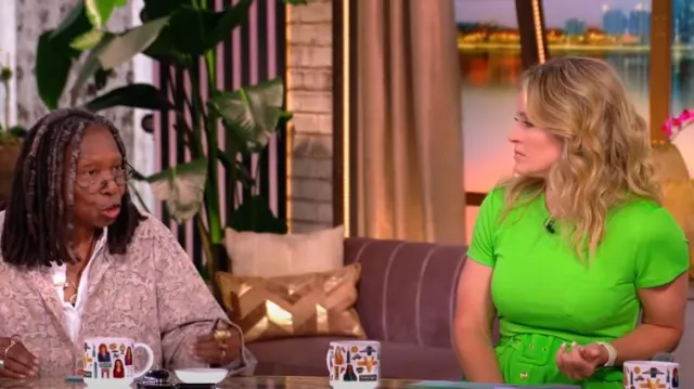 Ramy Brook Sylvie Dress worn by Sara Haines as seen in The View on  April 24, 2025