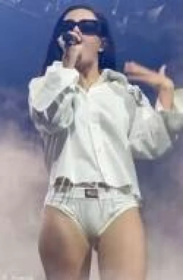 Balenciaga Bossy Cat Sunglasses worn by Charli XCX at Brat Tour Austin Tx Night 2 post on April 23, 2025