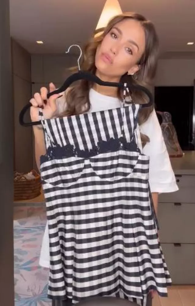 Daydreamer Blondie Self-Titled Tee worn by Jessica Alba on her Instagram post on April 25, 2025