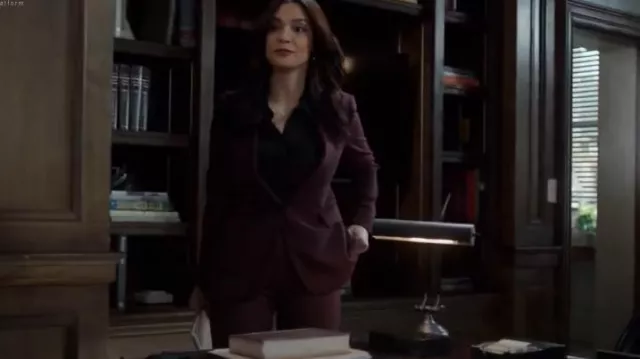 Theory Riduro Organic Cotton Shirt worn by Samantha Maroun (Odelya Halevi) as seen in Law & Order (S24E16)