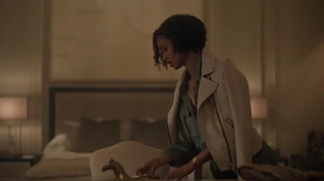 AllSaints Dalby Leather Biker Jacket worn by Sophie (Gugu Mbatha-Raw) as seen in Surface (S02E01)