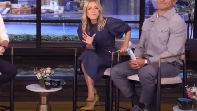 Gianvito Rossi Escarpins Gianvito 105 portés par Kelly Ripa comme on le voit en LIVE avec Kelly et Mark le 29 avril 2025