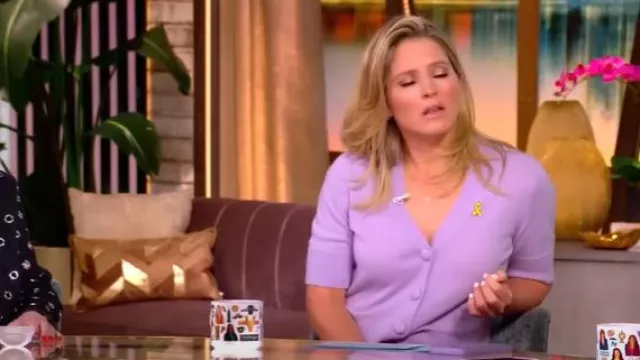 Veronica Beard Solene worn by Sara Haines as seen in The View on May 2, 2025