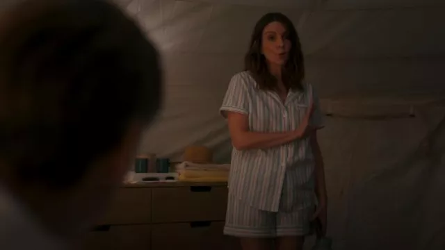 Petite Plume Striped Short Pajamas worn by Kate (Tina Fey) as seen in The Four Seasons (S01E03)