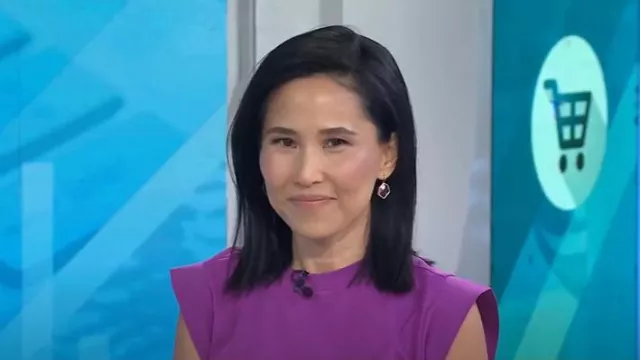 Kendra Scott Vanessa Rose Gold Small Drop Earrings worn by Vicky Nguyen as seen in Today on May 1, 2025