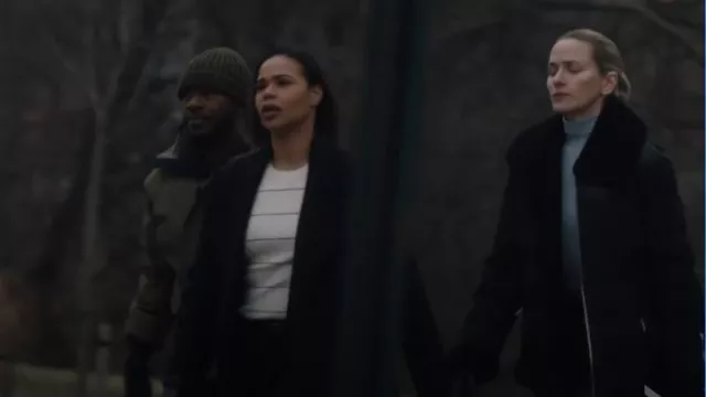 Mackage Black Vanna Down Shearling Jacket worn by Nina Chase (Shantel VanSanten) as seen in FBI: Most Wanted (S06E14)