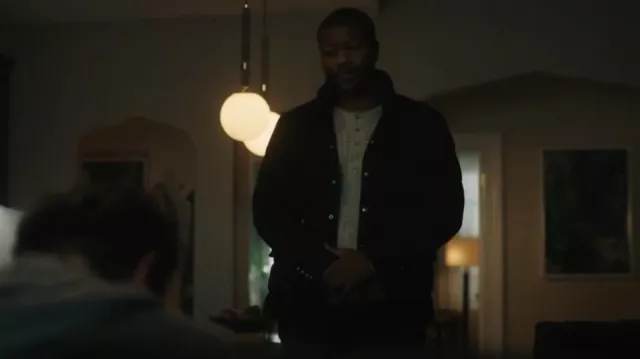 Bode Black Burlington Puffer Down Jacket porté par Ray Cannon (Edwin Hodge) comme on le voit dans FBI : Most Wanted (S06E16)