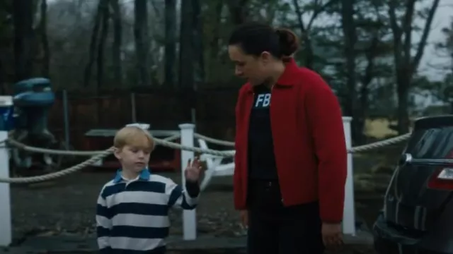 Chaqueta Madewell con manga redondeada y cremallera usada por Hana Gibson (Keisha Castle-Hughes) como se ve en FBI: Most Wanted (T06E18)