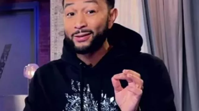 The Voice S27 John Legend Black Hoodie