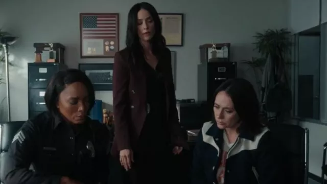 Smythe Not A DB Blazer worn by Amber Braeburn (Abigail Spencer) as seen in 9-1-1 (S08E09)
