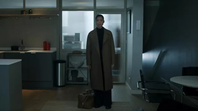 Fillippa K Belted Double Face Coat worn by Sophie Ellis (Gugu Mbatha-Raw) as seen in Surface (S02E07)