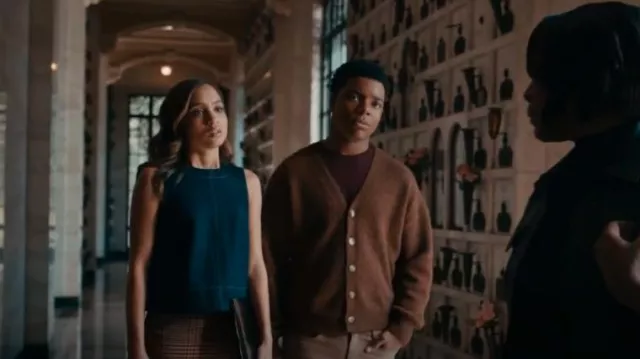 Pilcro Denim Shell Tank worn by Maya Grant (Corinne Massiah) as seen in 9-1-1 (S08E16)