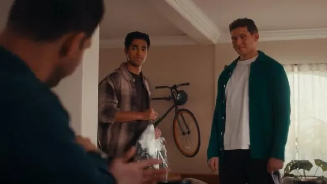 Frame Chunky Plaid Shirt worn by Ravi Panikkar (Anirudh Pisharody) as seen in 9-1-1 (S08E16)