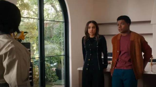 Waste Yarn Project Patti Colorblock Wool Blend Cardigan worn by Harry Grant (Elijah M. Cooper) as seen in 9-1-1 (S08E17)