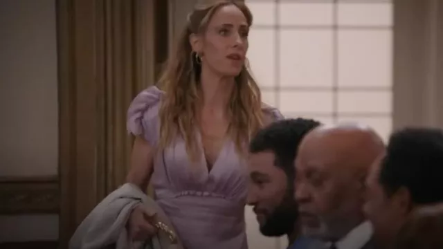 grey's anatomy dresses Victoria Beckham Midi Dress worn by Teddy Altman (Kim Raver) as seen in (S21E17) dress_type_Statement Back