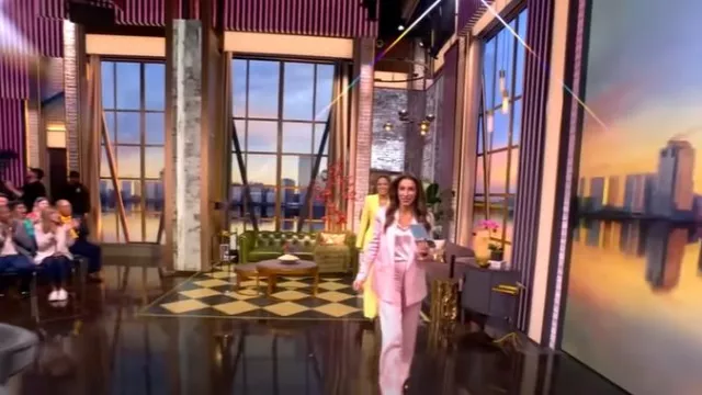 Veronica Beard Ronin Wide Leg Pants worn by Alyssa Farah Griffin as seen in The View on May 8, 2025