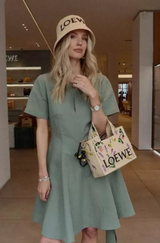 Loewe Paul’s Ibiza Straw Hat worn by Leonie Hanne at Unger Edit on May 8, 2025