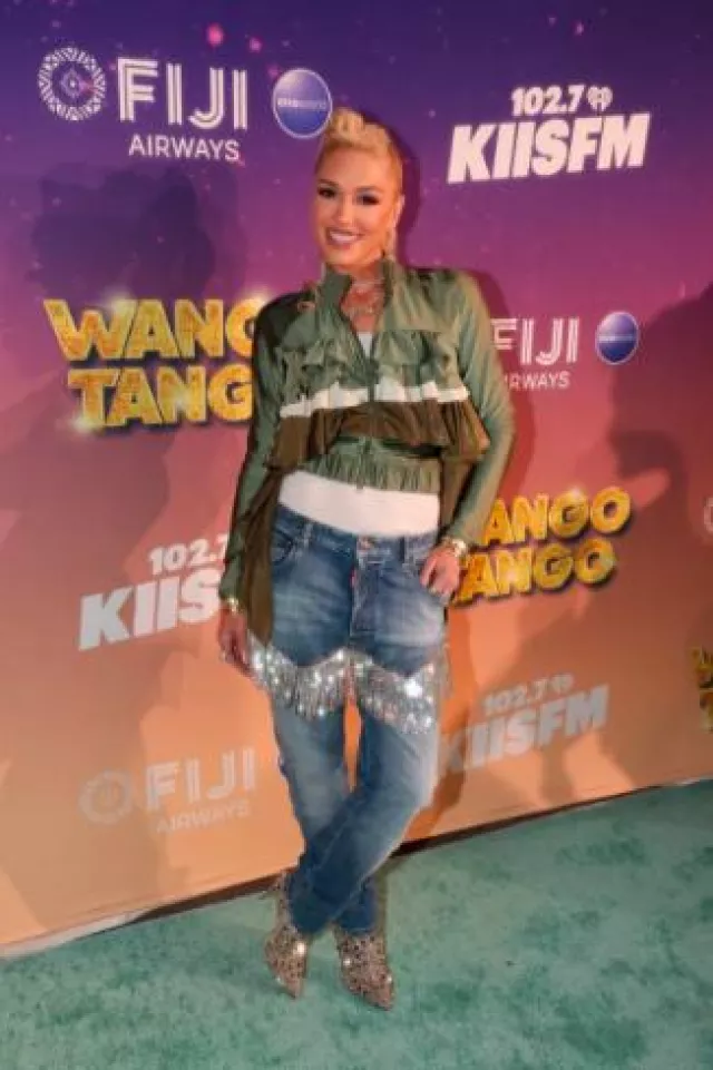 Dsquared2 Delave 642 Denims worn by Gwen Stefani at iHeartRadio's 102.7 KIIS FM Wango Tango on May 10, 2025