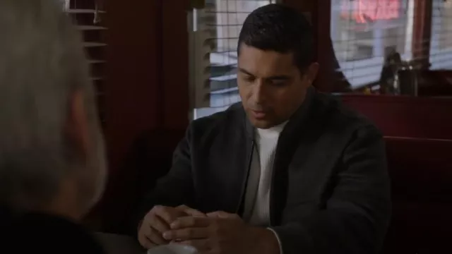 Alex Mill Wool Bomber Jacket worn by Nick Torres (Wilmer Valderrama) as seen in NCIS (S22E11)