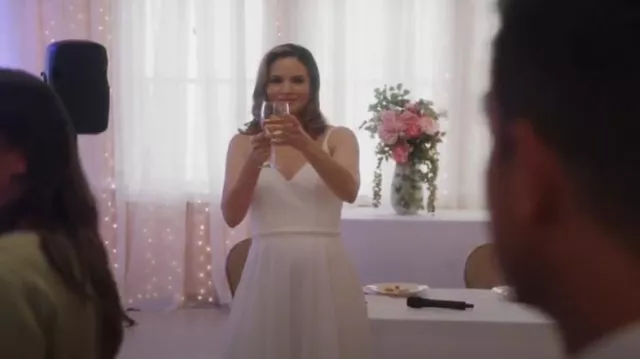 Oleg Cassini Pearl and Rhinestone Sash worn by Jessica Knight (Katrina Law) as seen in NCIS (S22E11)