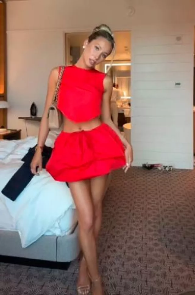 Chanel Small Classic Double Flap Bag worn by Alix Earle on her Tiktok Post on May 17, 2025