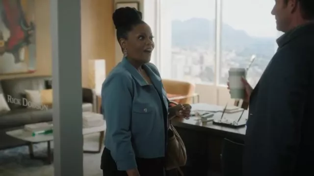 Tory Burch Small Romy Tote worn by Yvette Nicole Brown as seen in Suits LA (S01E11)