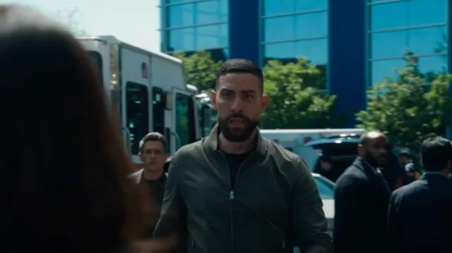 Blouson aviateur Allsaints Bassett Ramskull porté par Omar Adom 'OA' Zidan (Zeeko Zaki) vu dans FBI (S07E22)