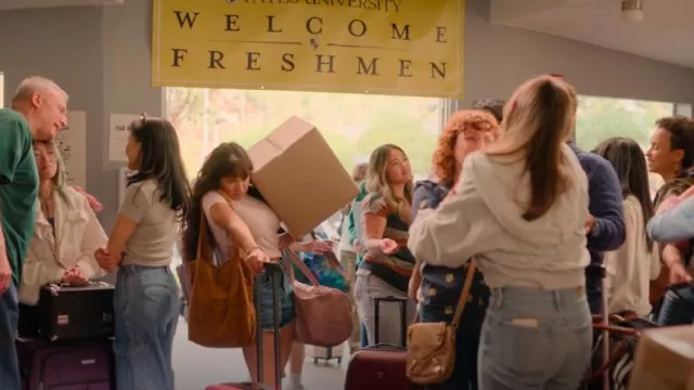 Free People Corduroy Soft Tote worn by Carmen (Wally Baram) as seen in Overcompensating (S01E01)