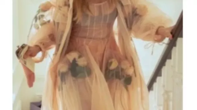 Floral Applique Mesh Coat worn by Carrie Bradshaw (Sarah Jessica Parker) as seen in And Just Like That… (S03)