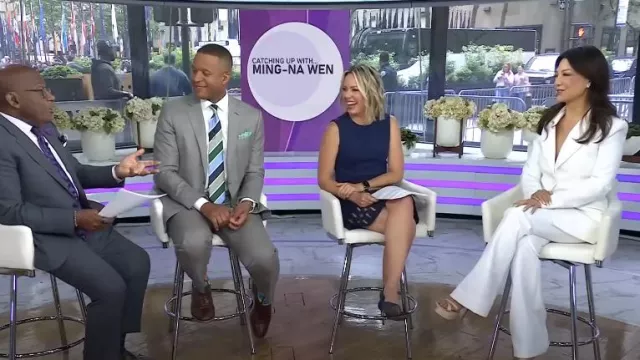 Blazer de Simkhai Maddix usado por Ming-Na Wen como se ve en Today el 28 de mayo de 2025
