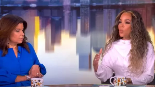 A.w.a.k.e. mode Front Knot Maxi Dress worn by Sunny Hostin as seen in The View on June 2, 2025