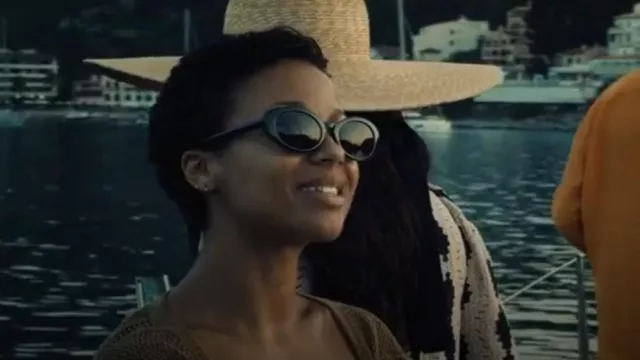 Gafas de sol con montura de acetato de mango usadas por Harper Stern (Myha'la Herrold) como se ve en Industry (S03E02)